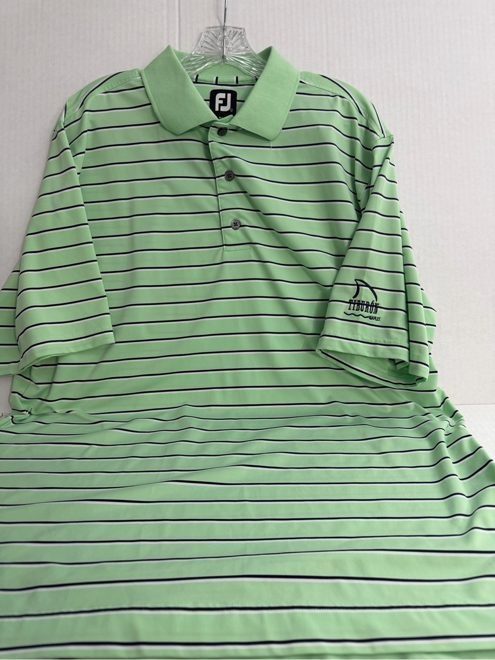 Footjoy Tibúron Naples Light Green Golf Polo Shirt